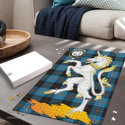 Scottish Horsburgh Clan Tartan Puzzle - Unicorn Style Scottish Plaid Tartan Plaid