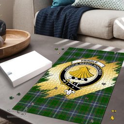 Scottish Pringle Clan Tartan Puzzle - Gold Style Scottish Plaid Tartan Plaid