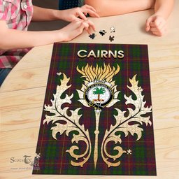 Scottish Cairns Clan Tartan Puzzle - Thistle Scotland Style Scottish Plaid Tartan Plaid
