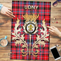 Scottish Udny Clan Tartan Puzzle - Thistle Scotland Style Scottish Plaid Tartan Plaid