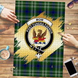 Scottish Mow Clan Tartan Puzzle - Gold Style Scottish Plaid Tartan Plaid