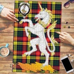 Scottish Dewar Clan Tartan Puzzle - Unicorn Style Scottish Plaid Tartan Plaid