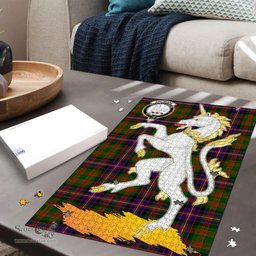 Scottish Cochrane Modern Clan Tartan Puzzle - Unicorn Style Scottish Plaid Tartan Plaid