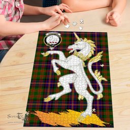 Scottish Cochrane Modern Clan Tartan Puzzle - Unicorn Style Scottish Plaid Tartan Plaid