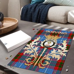Scottish Skirving Clan Tartan Puzzle - Thistle Scotland Style Scottish Plaid Tartan Plaid