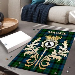 Scottish MacKie Clan Tartan Puzzle - Thistle Scotland Style Scottish Plaid Tartan Plaid