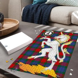 Scottish Mar Clan Tartan Puzzle - Unicorn Style Scottish Plaid Tartan Plaid