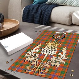 Scottish Ross Ancient Clan Tartan Puzzle - Thistle Gold Style Scottish Plaid Tartan Plaid