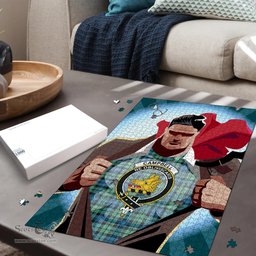 Scottish Campbell Ancient 01 Clan Tartan Puzzle - Supper Hero Style Scottish Plaid Tartan Plaid