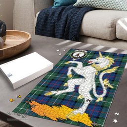 Scottish Davidson of Tulloch  Clan Tartan Puzzle - Unicorn Style Scottish Plaid Tartan Plaid