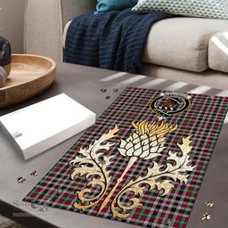 Scottish Borthwick Ancient Clan Tartan Puzzle - Thistle Gold Style Scottish Plaid Tartan Plaid