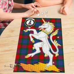 Scottish Mar Clan Tartan Puzzle - Unicorn Style Scottish Plaid Tartan Plaid