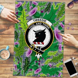 Scottish Tweedie Clan Tartan Puzzle - Thistle Pattern Style Scottish Plaid Tartan Plaid