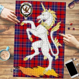 Scottish Wishart Dress Clan Tartan Puzzle - Unicorn Style Scottish Plaid Tartan Plaid