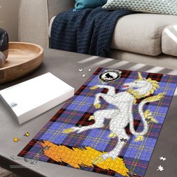 Scottish Rutherford Clan Tartan Puzzle - Unicorn Style Scottish Plaid Tartan Plaid