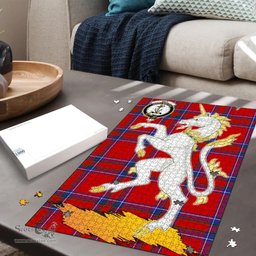 Scottish Rait Clan Tartan Puzzle - Unicorn Style Scottish Plaid Tartan Plaid