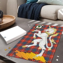 Scottish Hamilton Ancient Clan Tartan Puzzle - Unicorn Style Scottish Plaid Tartan Plaid