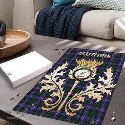 Scottish Guthrie Modern Clan Tartan Puzzle - Thistle Scotland Style Scottish Plaid Tartan Plaid