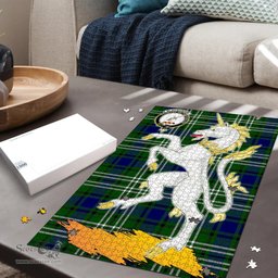 Scottish Blackadder Clan Tartan Puzzle - Unicorn Style Scottish Plaid Tartan Plaid