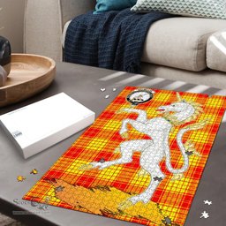 Scottish MacMillan Clan Tartan Puzzle - Unicorn Style Scottish Plaid Tartan Plaid