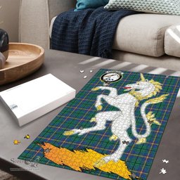 Scottish Carmichael Ancient Clan Tartan Puzzle - Unicorn Style Scottish Plaid Tartan Plaid