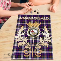 Scottish MacDonald Dress Modern Clan Tartan Puzzle - Thistle Scotland Style Scottish Plaid Tartan Plaid