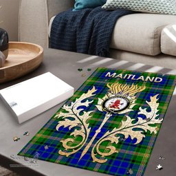 Scottish Maitland Clan Tartan Puzzle - Thistle Scotland Style Scottish Plaid Tartan Plaid