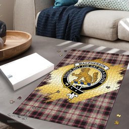 Scottish MacPherson Hunting Ancient Clan Tartan Puzzle - Gold Style Scottish Plaid Tartan Plaid
