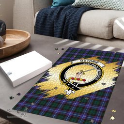 Scottish Guthrie Modern Clan Tartan Puzzle - Gold Style Scottish Plaid Tartan Plaid