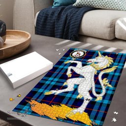 Scottish MacCorquodale Clan Tartan Puzzle - Unicorn Style Scottish Plaid Tartan Plaid