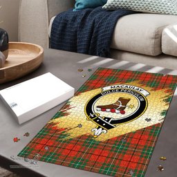 Scottish MacAulay Ancient Clan Tartan Puzzle - Gold Style Scottish Plaid Tartan Plaid