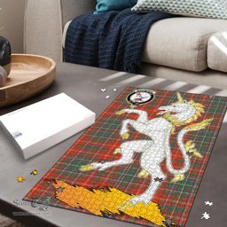 Scottish MacDougall Ancient Clan Tartan Puzzle - Unicorn Style Scottish Plaid Tartan Plaid
