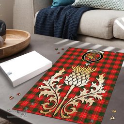 Scottish MacFie Clan Tartan Puzzle - Thistle Gold Style Scottish Plaid Tartan Plaid