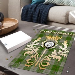 Scottish Cunningham Dress Green Dancers Clan Tartan Puzzle - Thistle Scotland Style Scottish Plaid Tartan Plaid