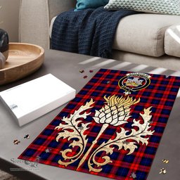 Scottish MacLachlan Modern Clan Tartan Puzzle - Thistle Gold Style Scottish Plaid Tartan Plaid