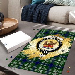 Scottish Mow Clan Tartan Puzzle - Gold Style Scottish Plaid Tartan Plaid