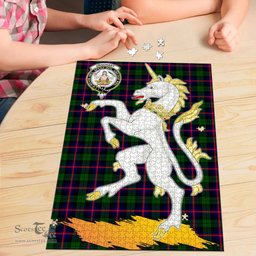 Scottish Urquhart Modern Clan Tartan Puzzle - Unicorn Style Scottish Plaid Tartan Plaid