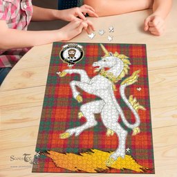 Scottish MacNab Ancient Clan Tartan Puzzle - Unicorn Style Scottish Plaid Tartan Plaid