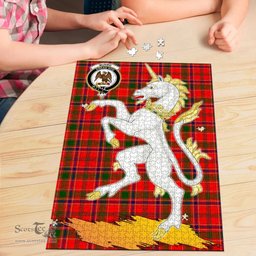 Scottish Munro Modern Clan Tartan Puzzle - Unicorn Style Scottish Plaid Tartan Plaid
