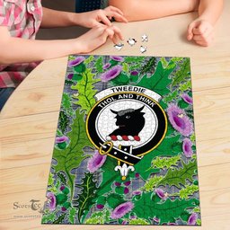 Scottish Tweedie Clan Tartan Puzzle - Thistle Pattern Style Scottish Plaid Tartan Plaid