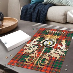 Scottish Stewart of Appin Ancient Clan Tartan Puzzle - Thistle Scotland Style Scottish Plaid Tartan Plaid