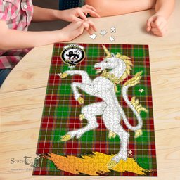 Scottish Baxter Modern Clan Tartan Puzzle - Unicorn Style Scottish Plaid Tartan Plaid