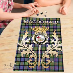 Scottish MacDonald Ancient Clan Tartan Puzzle - Thistle Scotland Style Scottish Plaid Tartan Plaid
