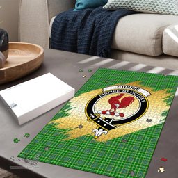 Scottish Currie Clan Tartan Puzzle - Gold Style Scottish Plaid Tartan Plaid