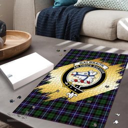 Scottish Galbraith Modern Clan Tartan Puzzle - Gold Style Scottish Plaid Tartan Plaid