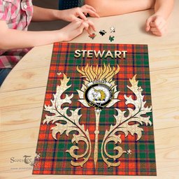 Scottish Stewart of Appin Ancient Clan Tartan Puzzle - Thistle Scotland Style Scottish Plaid Tartan Plaid