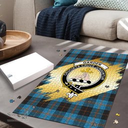 Scottish Garden Clan Tartan Puzzle - Gold Style Scottish Plaid Tartan Plaid