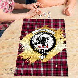 Scottish Little Clan Tartan Puzzle - Gold Style Scottish Plaid Tartan Plaid