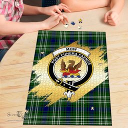 Scottish Mow Clan Tartan Puzzle - Gold Style Scottish Plaid Tartan Plaid
