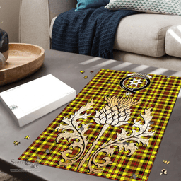 Scottish Jardine Clan Tartan Puzzle - Thistle Gold Style Scottish Plaid Tartan Plaid